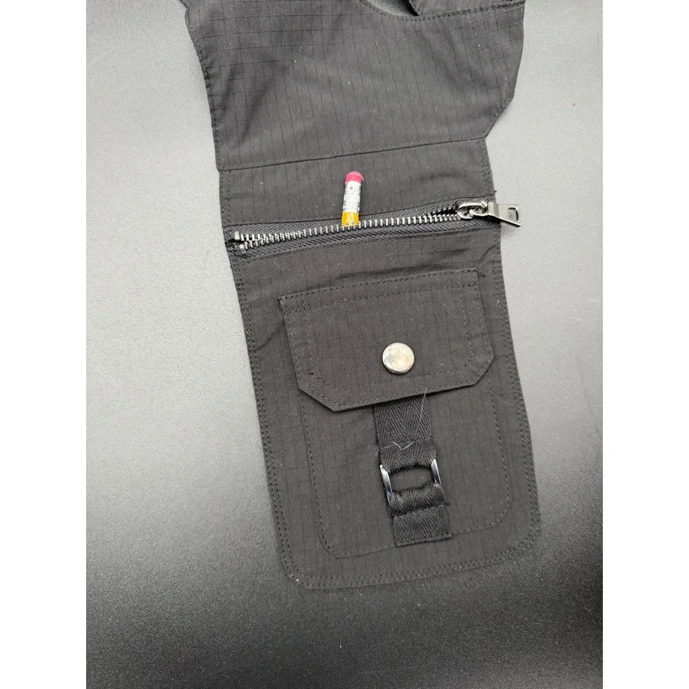Andrew Christian Black Utility Chest Harness Crossbody Festival w/ Pocket OSFM